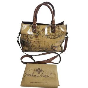 Patricia Nash European Map Women'sLeather Crossbody Purse